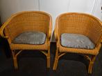2 of 3 Rotan stoelen, Ophalen, Zo goed als nieuw, Bruin, Twee