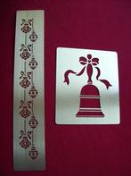 Kerst sjabloon embossing mal kerstsjabloon embossingmal 2x, Hobby en Vrije tijd, Ophalen of Verzenden, Zo goed als nieuw, Kerst