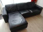 Leather sofa with chaise lounge, Huis en Inrichting, Banken | Sofa's en Chaises Longues, Ophalen, Overige materialen, Gebruikt