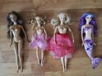 Set van 4 Barbie's uit films van Mattel, Ophalen of Verzenden, Gebruikt, Pop, Levensecht of Reborn