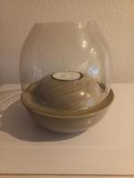 waxine kaars licht houders, 25 tot 50 cm, Beige, Ophalen of Verzenden, Zo goed als nieuw