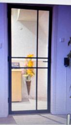 Svedex Nova Design Binnendeur Zwart Glas 93x231.5cm, Doe-het-zelf en Verbouw, Deuren en Horren, 80 tot 100 cm, 215 cm of meer