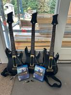 3 gitaren van guitar hero + 2 ontvanges + 2 dvd game, Spelcomputers en Games, Muziek, Gebruikt, Online, Ophalen of Verzenden