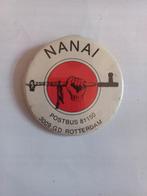 Vintage NANAI Button Rotterdam, Verzamelen, Speldjes, Pins en Buttons, Ophalen of Verzenden, Gebruikt, Overige onderwerpen, Button