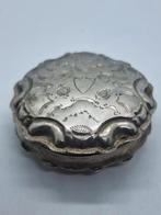 Antiek Zilveren Pillendoosje Rond, Gekeurd, Antiek en Kunst, Antiek | Goud en Zilver, Ophalen of Verzenden