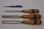 3 X Vermet Gutsen17 mm/ 15 mm/ 9 mm.z.g.a.n.Erik Anton Berg., Antiek en Kunst, Ophalen of Verzenden
