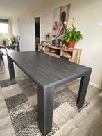 Eettafel + salontafel (grijs/zwart), Huis en Inrichting, Tafels | Eettafels, Ophalen, 150 tot 200 cm, Zo goed als nieuw, Vijf personen of meer
