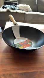 Wokpan aktie, Huis en Inrichting, Ophalen of Verzenden, Zo goed als nieuw, Gietijzer, Wok