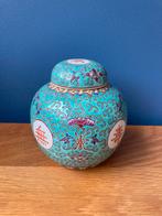 Chinees gemberpotje - Zhongguo Jingdezhen - met stop+ deksel, Antiek en Kunst, Ophalen of Verzenden