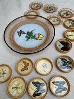 Vintage onderzetters met vlinders, Ophalen, Gebruikt, Overig