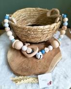 Nieuw, Wagenspanner Crème/blauw/walvis, Kraamcadeau, Nieuw, Ophalen of Verzenden, Saluty's kinder- en kraamcadeaus