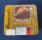 Blikje van Panter Havana. Afm. 9x8,5x1,5 cm., Verzamelen, Ophalen of Verzenden, Gebruikt, Tabaksdoos of Verpakking