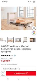 Zo goed als nieuw opklapbed met kast, Huis en Inrichting, Ophalen, Zo goed als nieuw, Eenpersoons, Hout