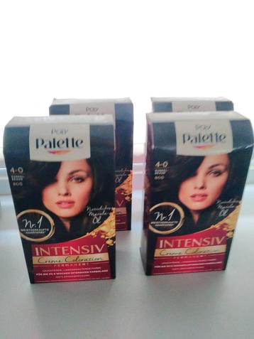Haarverf 4 x poly palette 4-0 donkerbruin 800 beschikbaar voor biedingen