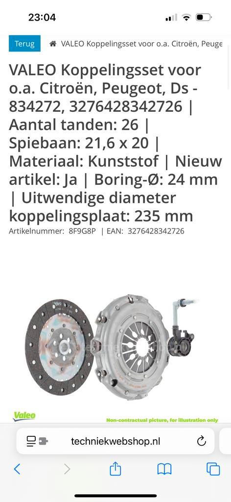 VALEO Koppelingsset Citroën Peugeot DS - NIEUW, Auto-onderdelen, Transmissie en Toebehoren, Citroën, Nieuw, Ophalen of Verzenden