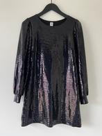 Disco carnaval glitter feest jurk zwart, Zwart, Nieuw, Ophalen of Verzenden, Maat 36 (S)