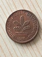 Duitsland 1 pfennig 1981, Ophalen of Verzenden, Duitsland, Losse munt