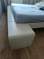 Auping Auronde witte Zijtafeltjes / achterelement, Minder dan 55 cm, Gebruikt, Ophalen of Verzenden, Modern