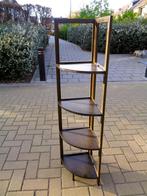 Houten inklapbaar etagere /hoekrek met 4 inklapbare plankjes, Huis en Inrichting, Woonaccessoires | Etagères, Ophalen, Gebruikt
