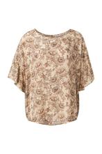 Yaya blouse top zalm dessin maat L/XL, Maat 46/48 (XL) of groter, Ophalen of Verzenden, Zo goed als nieuw, Yaya