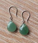 handgemaakte oorbellen echt zilver en aventurijn, Sieraden, Tassen en Uiterlijk, Oorbellen, Hangers, Verzenden, Nieuw, Met edelsteen
