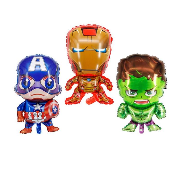 Avengers - Hulk /Captain America/ Iron Man - Folie Ballonnen, Hobby en Vrije tijd, Feestartikelen, Nieuw, Versiering, Verjaardag