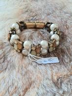 Nieuw Goudkleur armband met Parels, Sieraden, Tassen en Uiterlijk, Armbanden, Ophalen of Verzenden, Nieuw, Goud, Overige materialen
