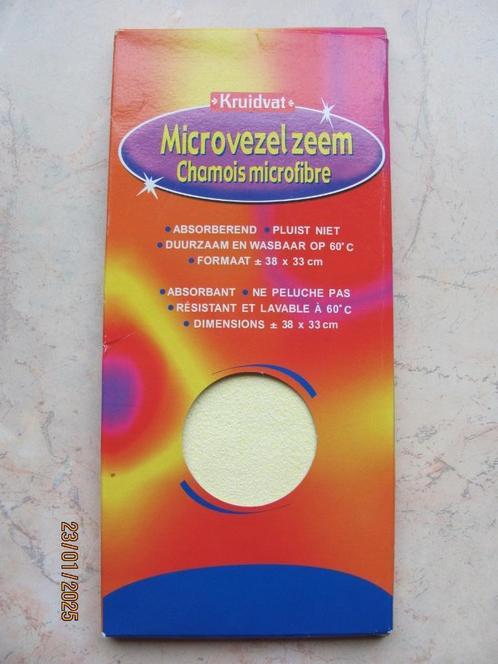 NIEUW 1x KRUIDVAT zeem MICROVEZELZEEM zemen ZACHT 38 x 33 cm, Auto diversen, Onderhoudsmiddelen, Ophalen of Verzenden
