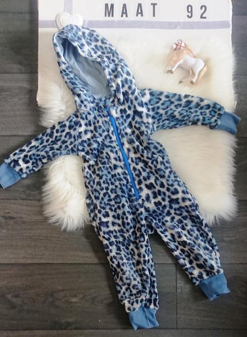 Onesie panter blauw maat 92, Kinderen en Baby's, Kinderkleding | Maat 92, Gebruikt, Meisje, Overige typen, Ophalen of Verzenden