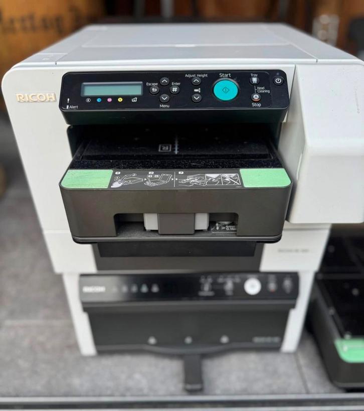RICOH RI 100 DTG Printer +RI 100h press &Fix oven, Computers en Software, Printers, Zo goed als nieuw, Ophalen
