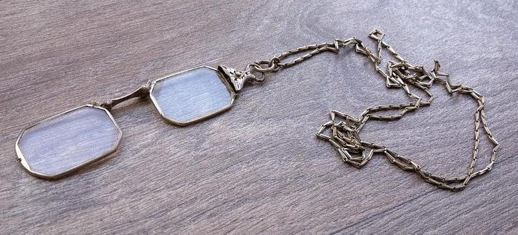 Om1910 Lorgnet Face à main Brilletje Bril Knipbril Frankrijk, Antiek en Kunst, Curiosa en Brocante, Ophalen of Verzenden