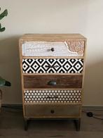 Kasje hout, Huis en Inrichting, Ophalen, 50 tot 100 cm, 3 of 4 laden, Minder dan 100 cm