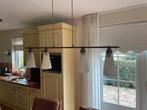 Moderne hanglamp met glazen kappen, Ophalen, Zo goed als nieuw, Glas, 50 tot 75 cm