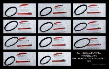 Dennis Gadgets : Div.  UV (kleur) filters in div. maten beschikbaar voor biedingen