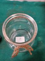 vaas met touw  glas, Huis en Inrichting, Woonaccessoires | Vazen, Ophalen of Verzenden