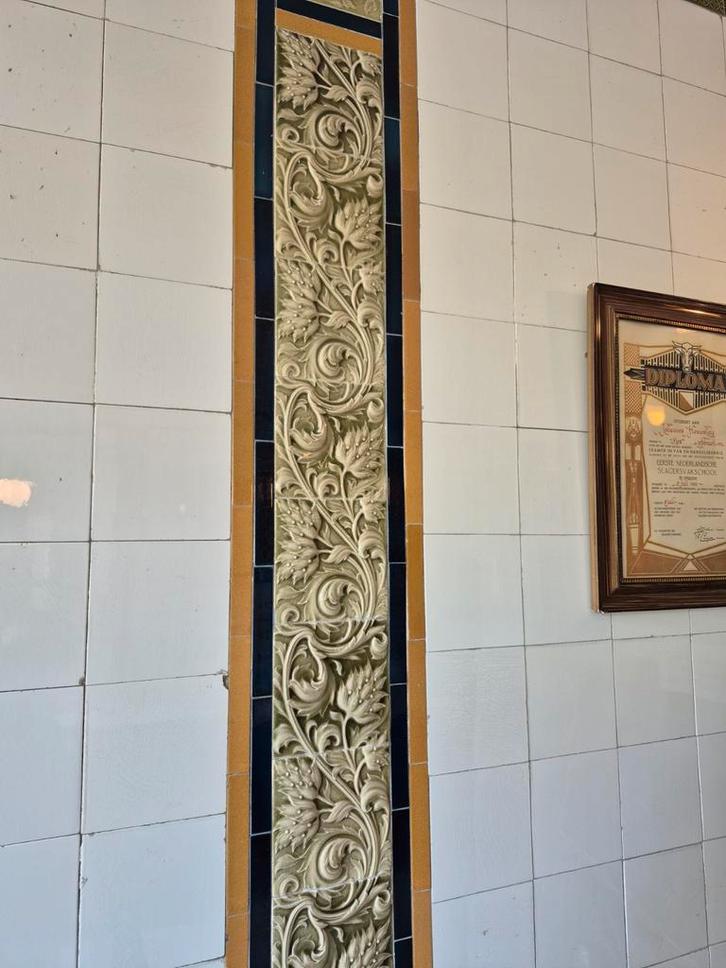 Antieke Stoke-on-Trent Reliëf Tegels, Antiek en Kunst, Antiek | Wandborden en Tegels, Ophalen