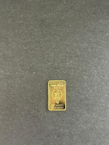1 gram Gouden Baar | Heimerle + Meule 999.9 beschikbaar voor biedingen