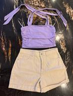 Meiden set only hotpants + lila top maat M spijkerbroek, Ophalen of Verzenden, Zo goed als nieuw, Maat 36 (S)