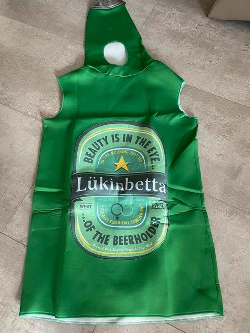 Groene bierfles kostuum/ pak LUKINBETTA, Kleding | Heren, Carnavalskleding en Feestkleding, Nieuw, Kleding, Carnaval, Overige maten