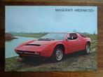 Maserati Merak SS (ca. 1978), Boeken, Auto's | Folders en Tijdschriften, Ophalen of Verzenden, Nieuw, Overige merken