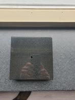 Natuursteen blok zwart 15x15x4 cm, Ophalen of Verzenden, Zo goed als nieuw