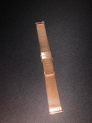 Horloge band rosé kleurig 16mm nieuw
