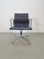 Vintage design bureaustoel zwart leer vergaderstoel '70, N, Zwart, Ophalen of Verzenden, N