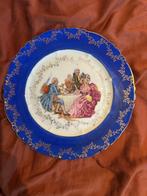 Vintage decoratieve bord met romantische scène, Ophalen of Verzenden