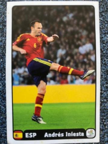 Voetbalplaatje  Andreas Iniesta  EURO 2012  Polen Oekraine beschikbaar voor biedingen