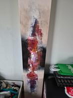 Langwerpig abstract schilderij 200x30 cm, Antiek en Kunst, Ophalen
