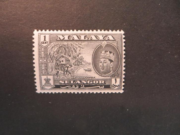 A11986: Selangor  1 c, Postzegels en Munten, Postzegels | Azië, Oost-Azië, Ophalen of Verzenden