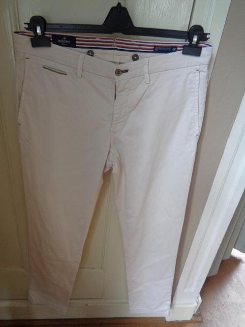 MASON'S broek:mt 48, Kleding | Heren, Broeken en Pantalons, Nieuw, Maat 48/50 (M), Wit, Ophalen of Verzenden