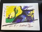 Herman Brood Litho Van pijn kromp hij ineen 50*70 cm, Verzenden