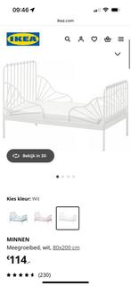 children's bed uittrekbare bed  ikea, Ophalen, Zo goed als nieuw, 180 cm of meer, 85 tot 100 cm